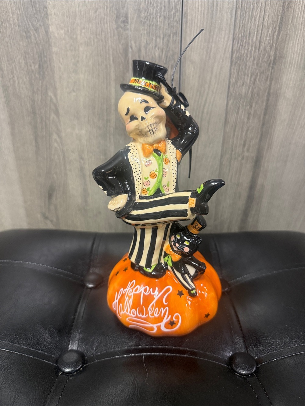 Blue Sky Clayworks Halloween Mr October Skeleton Dancer By Heather Goldminc